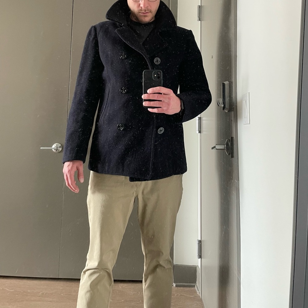 J. Crew Navy Wool Peacoat